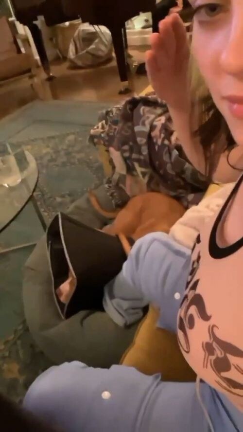 Billie Eilish Slapping Her Big Tits